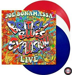 JOE BONAMASSA — British Blues Explosion Live [RED, WHITE & BLUE Coloured Vinyl]